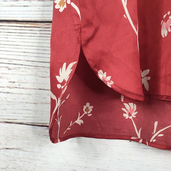 Halogen Floral Print Sleeveless Blouse - Picture 6 of 9